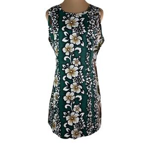 Vintage Winnie Fashion Floral Hawaiian Cotton Dress